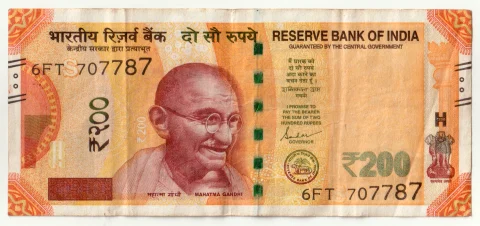 2023 ₹200 Fancy Number Note – 707787 (6FT) — photo 2 of 2