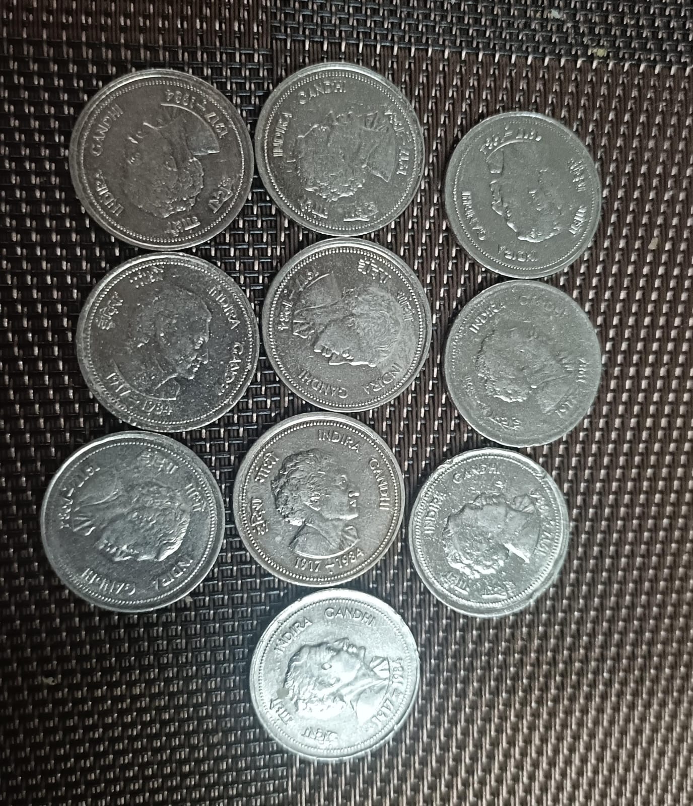 50 Paise of 1985 - Indira Gandhi (10 Nos)