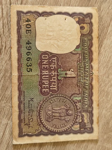 1978 1 rupee note with Manmohan singh signature