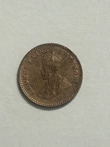 1915 1/12 Anna rarest Bombay mint mark rare GEORGE V KING EMPREROR — coin, photo 2 of 2