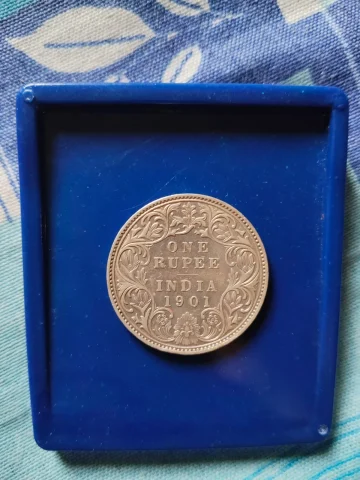 Queen Victoria One Rupee Silver Coin