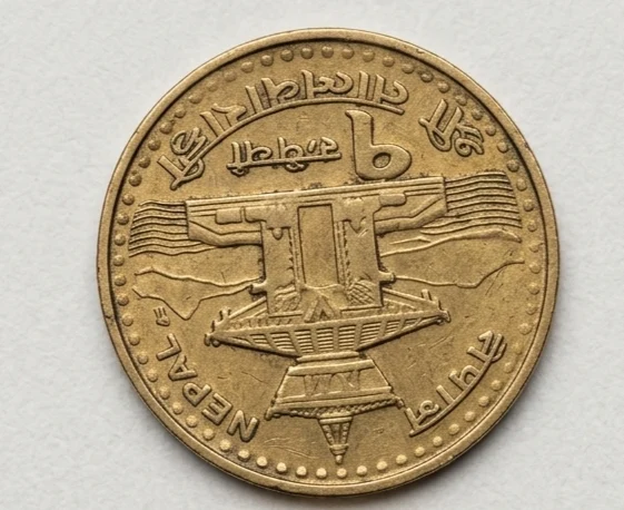 1 Rupee Nepal Coin - Pagoda Temple Design — photo 1 of 2