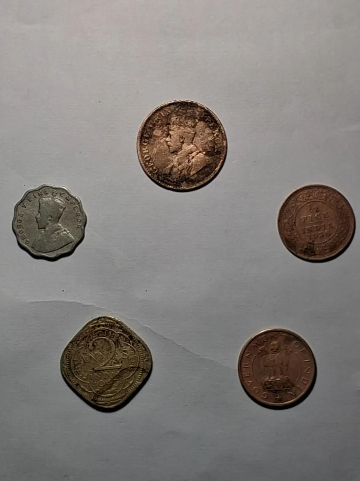 1912 British India rare coins Anna — सिक्का, फ़ोटो 1/2