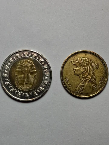 Egypt old coins rare set of 2