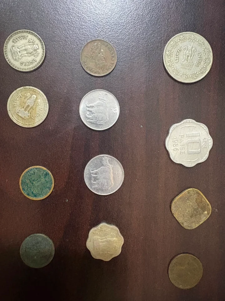 old indian coins_1 paisa_to 50 paisa