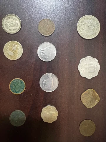 old indian coins_1 paisa_to 50 paisa