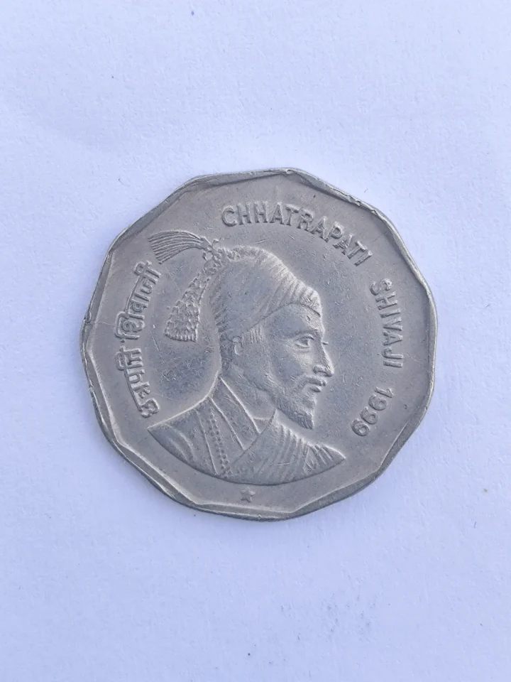 TWO RUPEES, CHATRAPATI SHIVAJI 1999, HYDERABAD RARE COIN