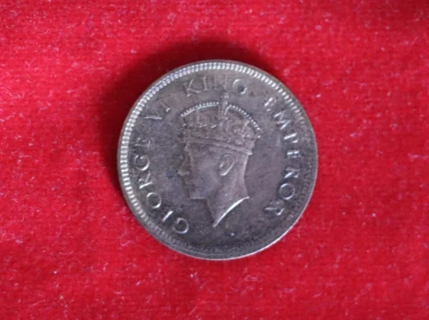 George VI 1939 One-quarter of an Anna: Copper