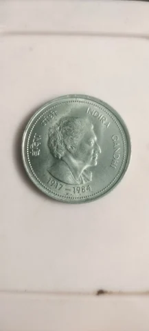 5 rs coin1917-1984 hyderbad mint — coin, photo 2 of 2
