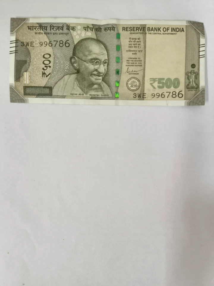 786 Number 500 rupees note — photo 1 of 2