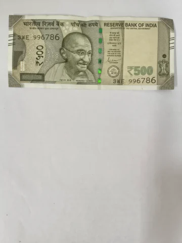 786 Number 500 rupees note