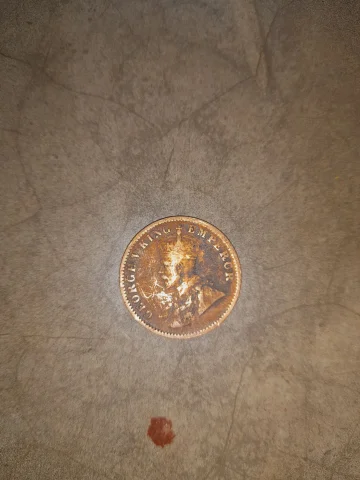 1913 George V one quarter coin — photo 2 of 2
