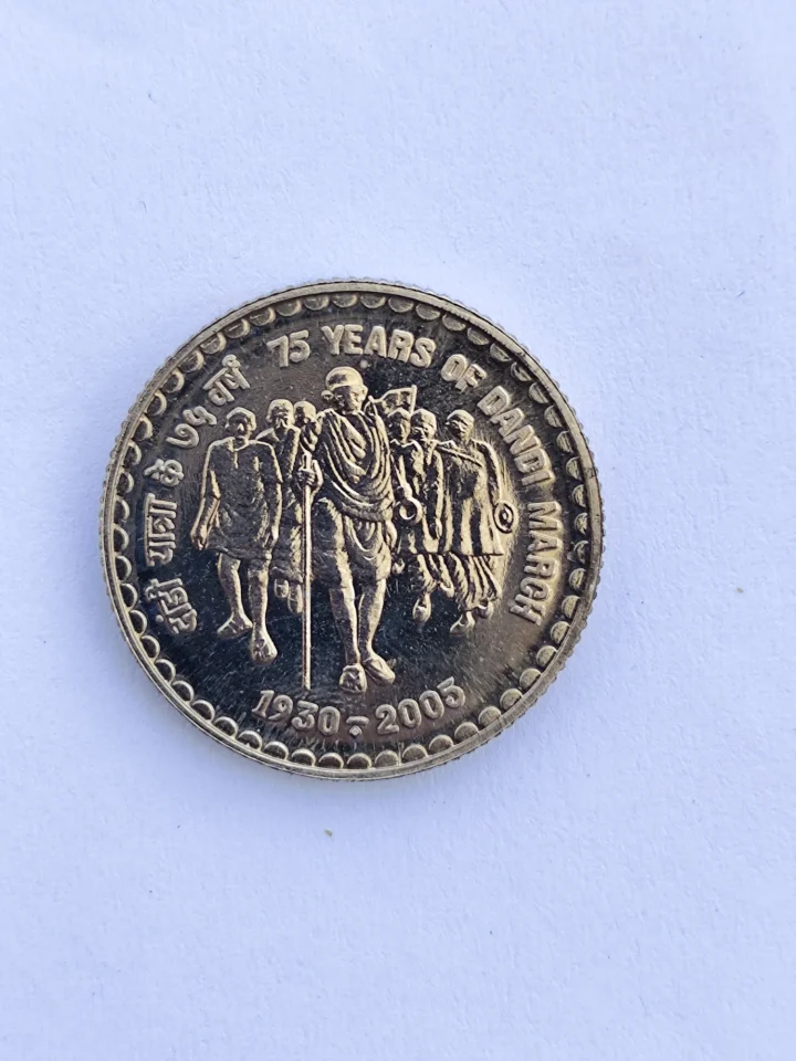 5 RS Extremely Unique and Rare Copper Nickel Dandi March UNC Quality Strike Issue, RARE COIN