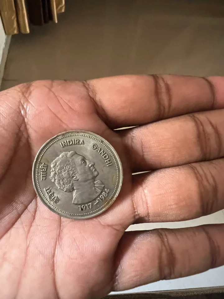 Indira Gandhi coin 1917-1948