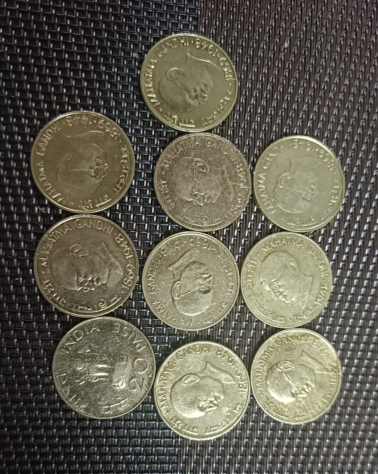 20 Paise of 1969 - Mahatma Gandhi (10 Nos)