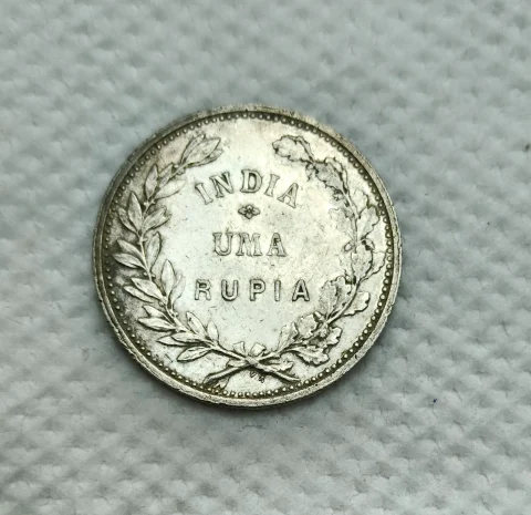 1912 Portuguese India 1 Rupia