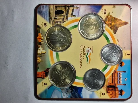 2022 Five coins set — सिक्का, फ़ोटो 1/2