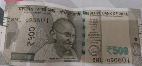 Rs 500 Birthday Note