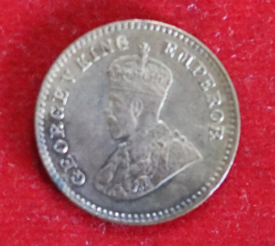 George V Copper 1921 1/12th of an Anna