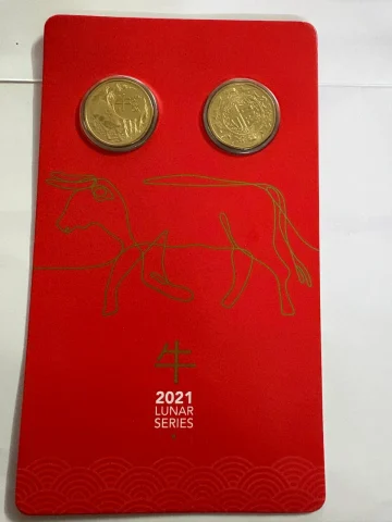 2021 $1 AUD Commemorative Coin - Year of the Ox — photo 3 of 3