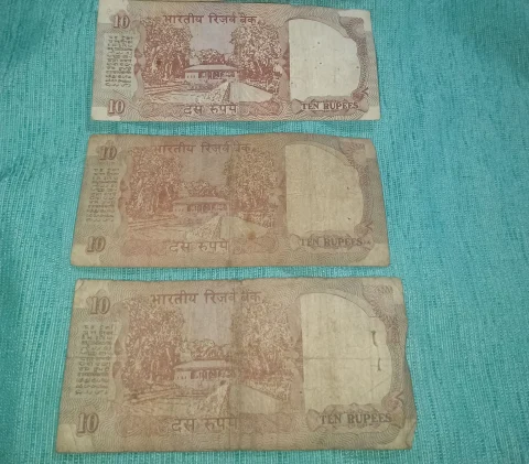 10 rupees notes of 1988