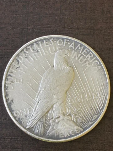 1935 USA Peace Silver Dollar – Liberty / Eagle — photo 2 of 2