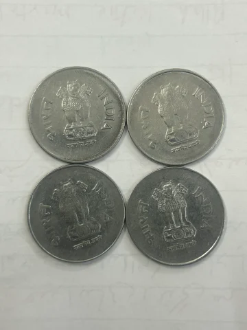 1 rupee 4 coin 2001,2002,2003,2004 — photo 2 of 2