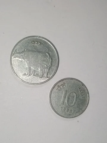 1988 and 1991 Year 10₹ paisa