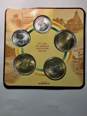 2022 Five coins set — सिक्का, फ़ोटो 2/2