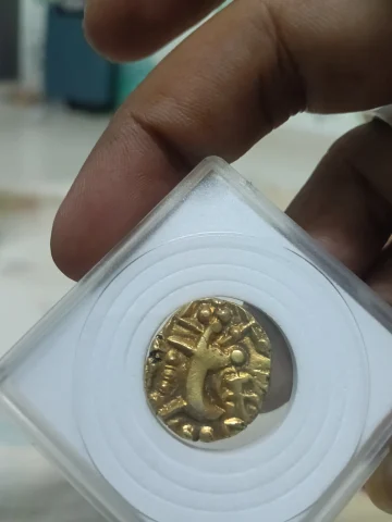 Gold debase gold dinar Post Gupta Karkatos of Kashmir — photo 3 of 4
