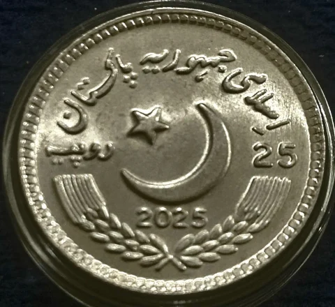 . 🇵🇰 PAKISTAN 🇵🇰 25 Rupees 2025 👇🏻A very rare non circulating coin in Brilliant uncirculated Mirror… — photo 2 of 2