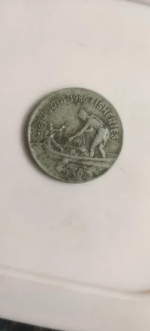 50 paisa 1986 hyd mint — coin, photo 2 of 2