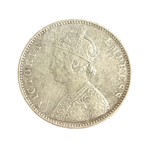 British India 1880 Victoria Empress One Rupee Silver Coin - Authentic Collectible — photo 2 of 2