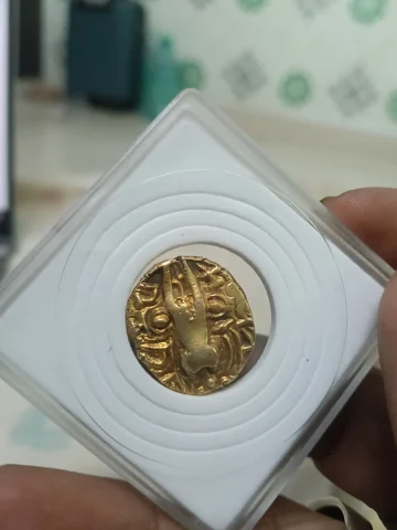 Gold debase gold dinar Post Gupta Karkatos of Kashmir — photo 2 of 4