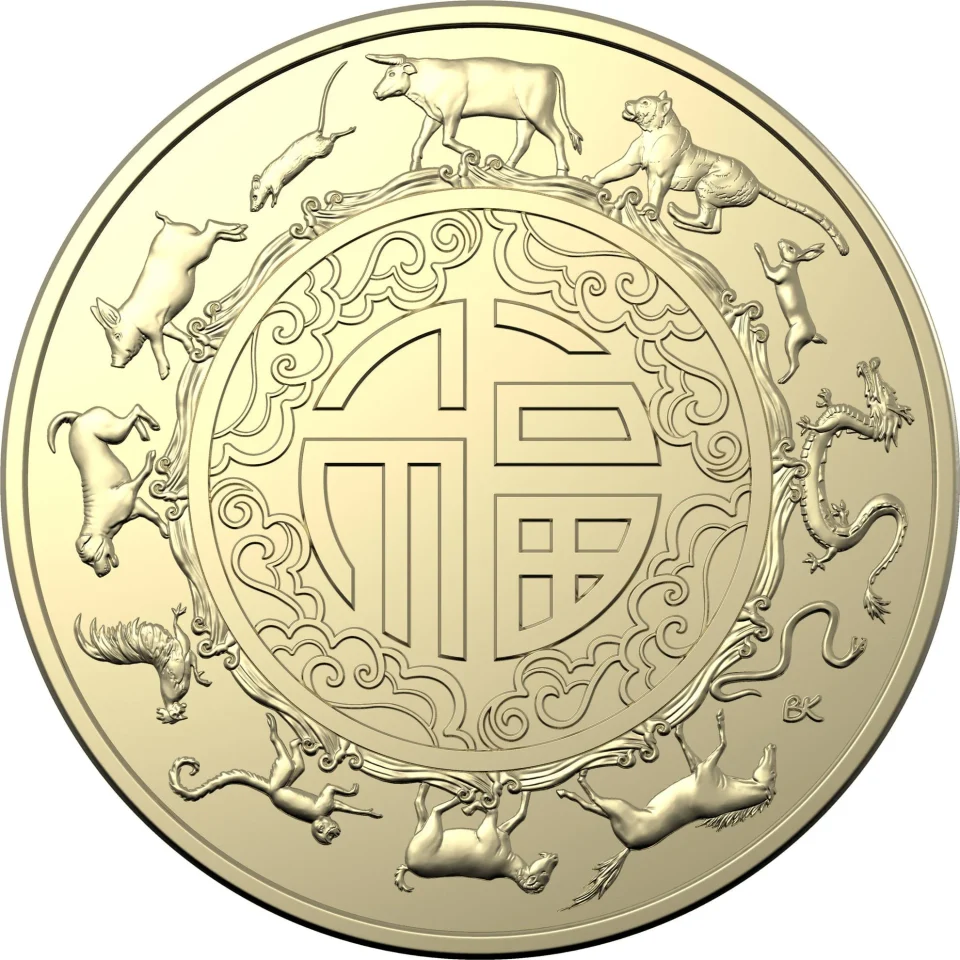 2021 $1 AUD Commemorative Coin - Year of the Ox — photo 1 of 3