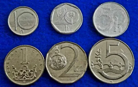. 👉🇨🇿 Czech Republic 🇨🇿 10 Haleru 20 Haleru 50 Haleru 1 Koruna 2 Koruna 5 Koruna — photo 2 of 2