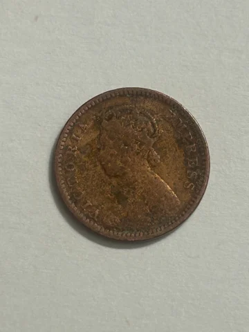 1/12 ANNA INDIA RAREST COIN VICTORIA EMPTESS