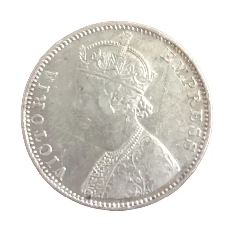British India 1901 Victoria Empress One Rupee Silver Coin - Authentic Collectible — photo 2 of 2