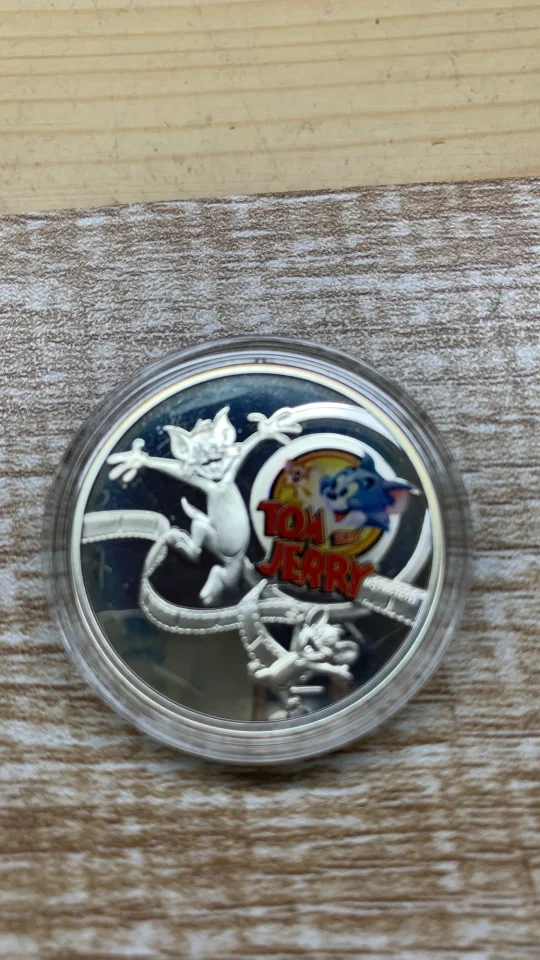 Tom and jerry niue islands 2013 1$ dollar silver coin — फ़ोटो 1/3