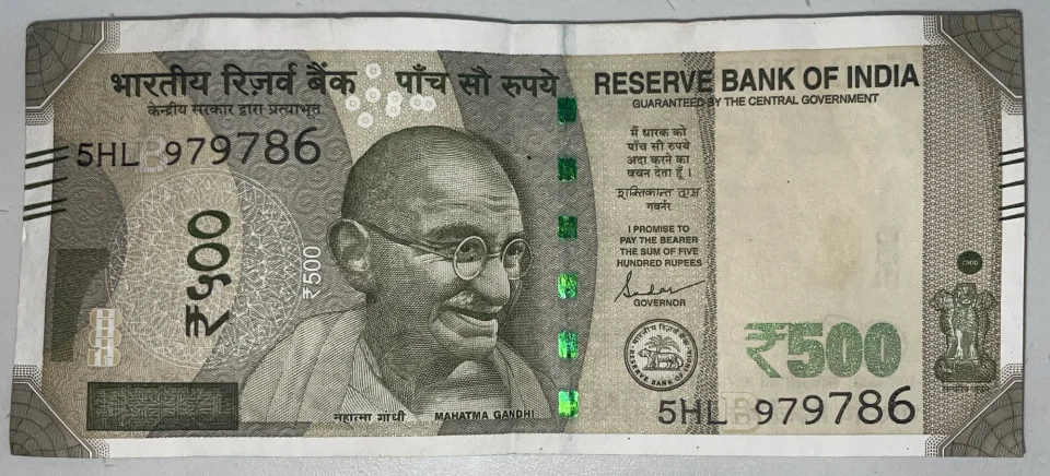 Rare ₹500 Indian Currency Note - Special 786 serial Number