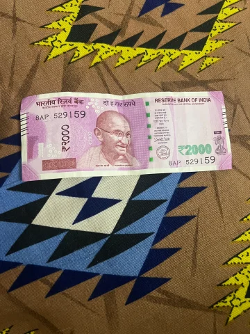 2016 two thousand rupees currency