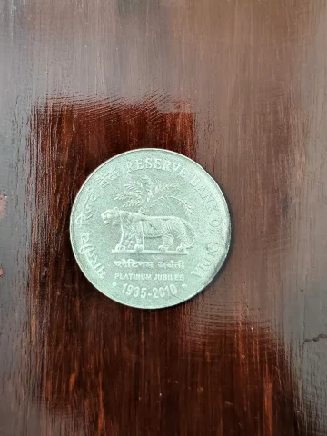 75 Rs Reserve Bank Of India Silver Coin UNC